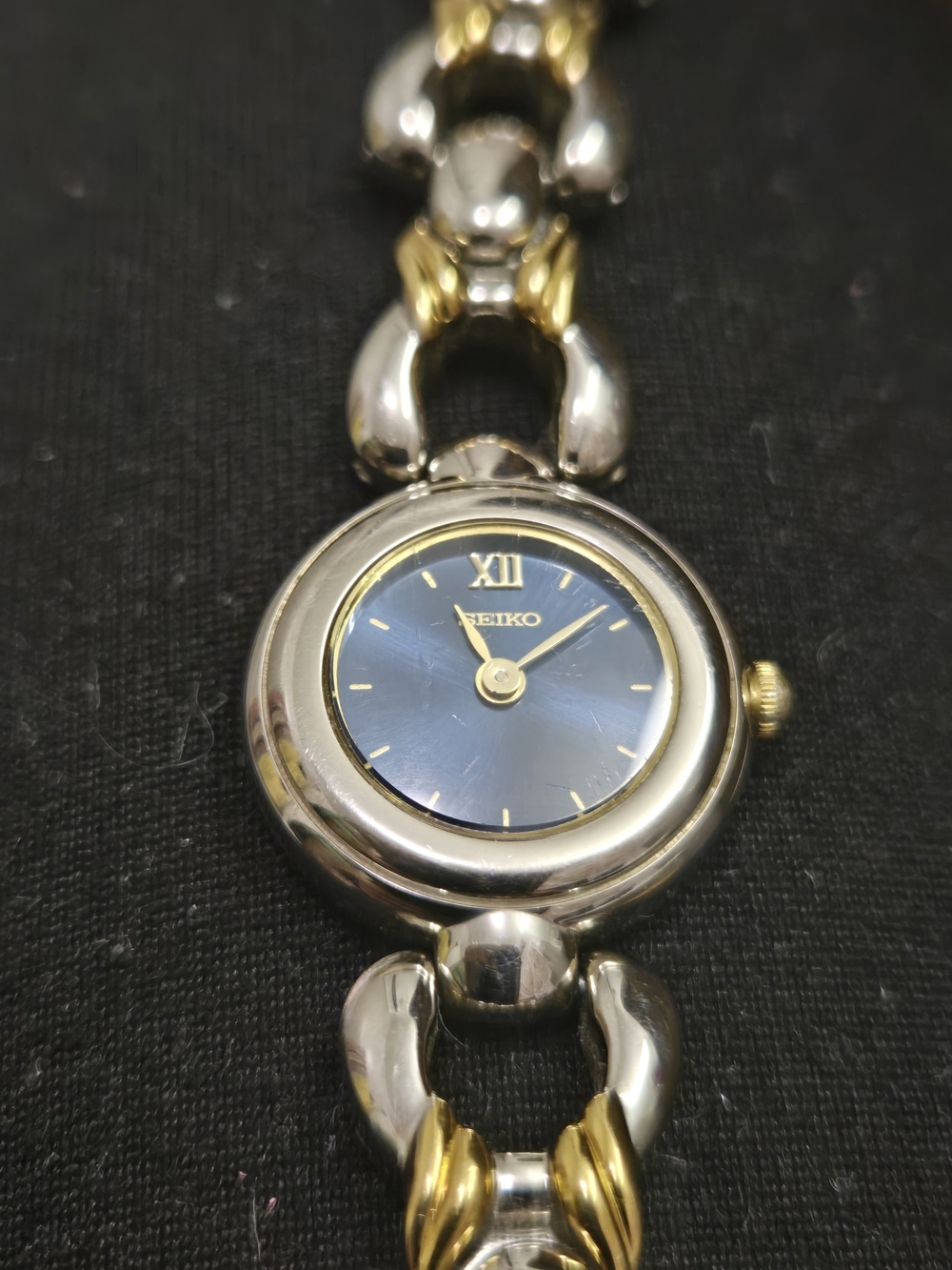 Seiko Women's Two-Tone Blue Dial Bracelet Watch